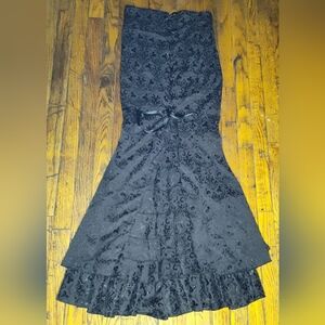Vintage Gothic style corseted skirt